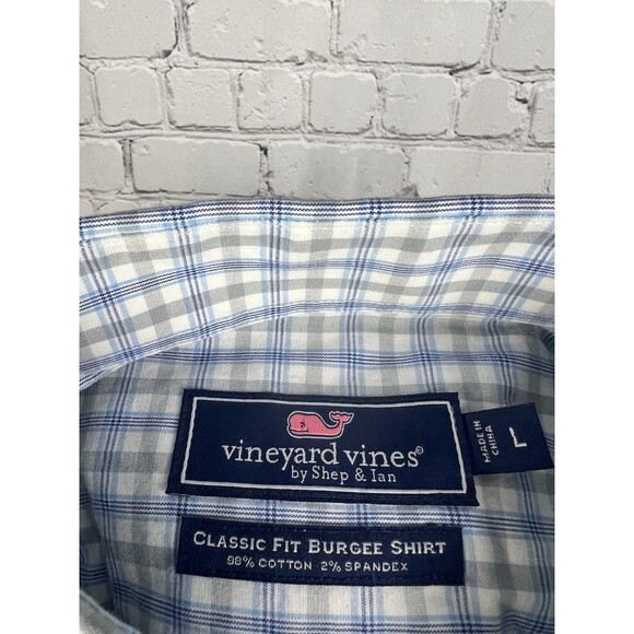Vineyard Vines Classic Fit Burgee Shirt Men’s L Long Sleeve Button Down Plaid - Picture 10 of 10